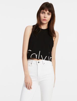 cropped racerback top