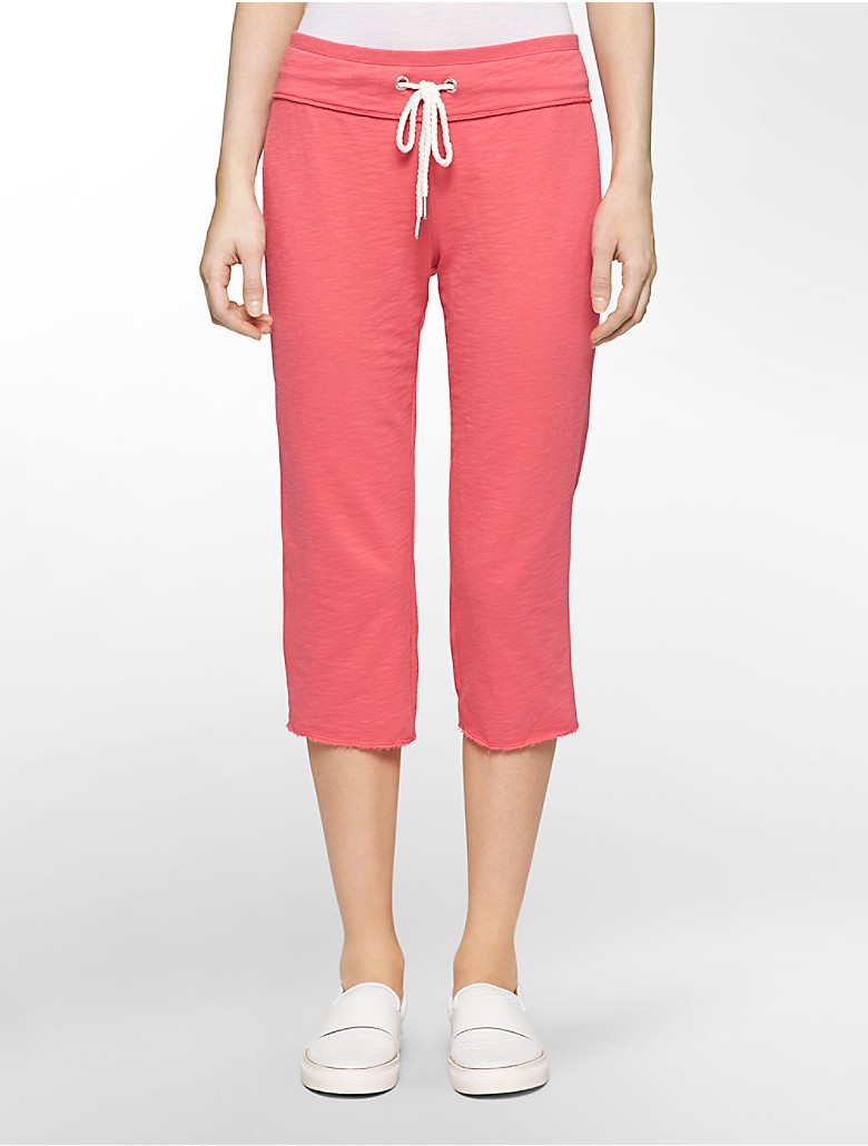 calvin klein womens performance cropped lounge pants | eBay
