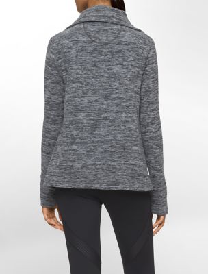 calvin klein womens performance heathered polar fleece jacket eBay