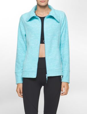 calvin klein womens performance heathered polar fleece jacket eBay