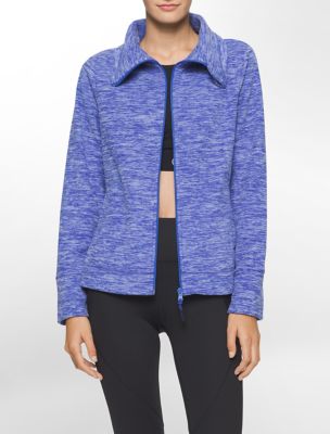 calvin klein womens performance heathered polar fleece jacket eBay