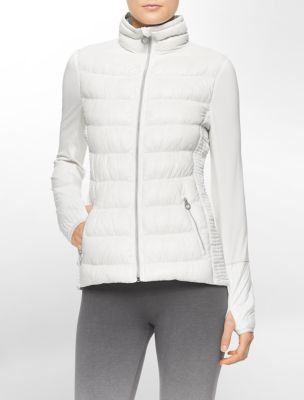 calvinkleinwomensperformancezipfrontdownjacket