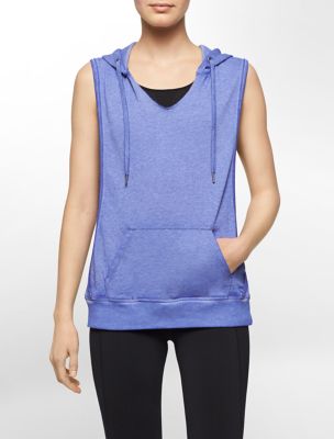 calvin klein womens performance hooded sleeveless vest eBay