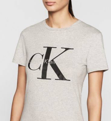 calvin klein womens icon logo tshirt eBay