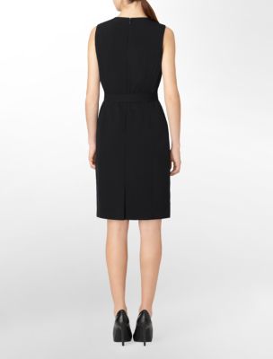 Navy sheath dress women boots shoes