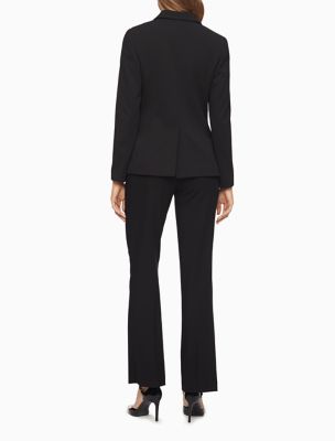 calvin klein womens essential skinny black suit pants eBay