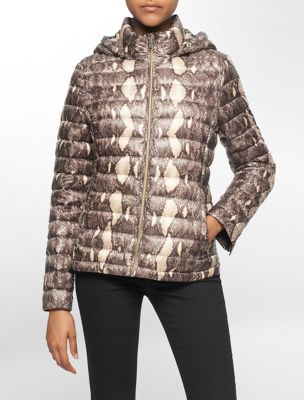 calvin klein womens lightweight packable hooded down jacket eBay