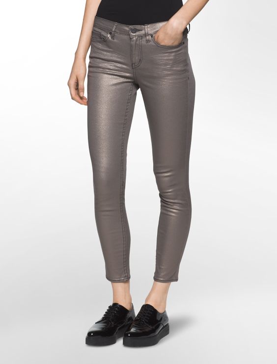 Calvin klein jeans Ultimate Gold Metallic Skinny Jeans in Metallic ... Calvin klein jeans Ultimate Gold Metallic Skinny Jeans in Metallic ...