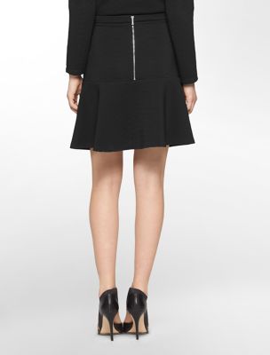 calvin klein womens textured rib knit flared skirt eBay