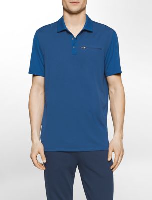 calvin klein mens performance cool tech polo shirt eBay
