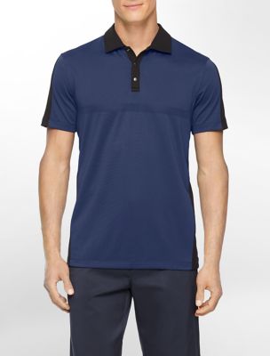 calvin klein mens performance slim fit colorblock trim polo shirt eBay