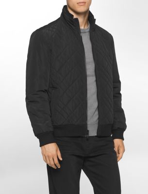 calvin klein mens quilted bomber jacket eBay