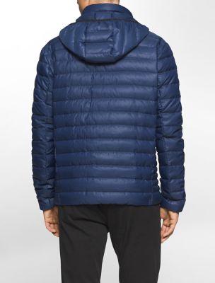 calvin klein mens packable down hooded puffer jacket eBay