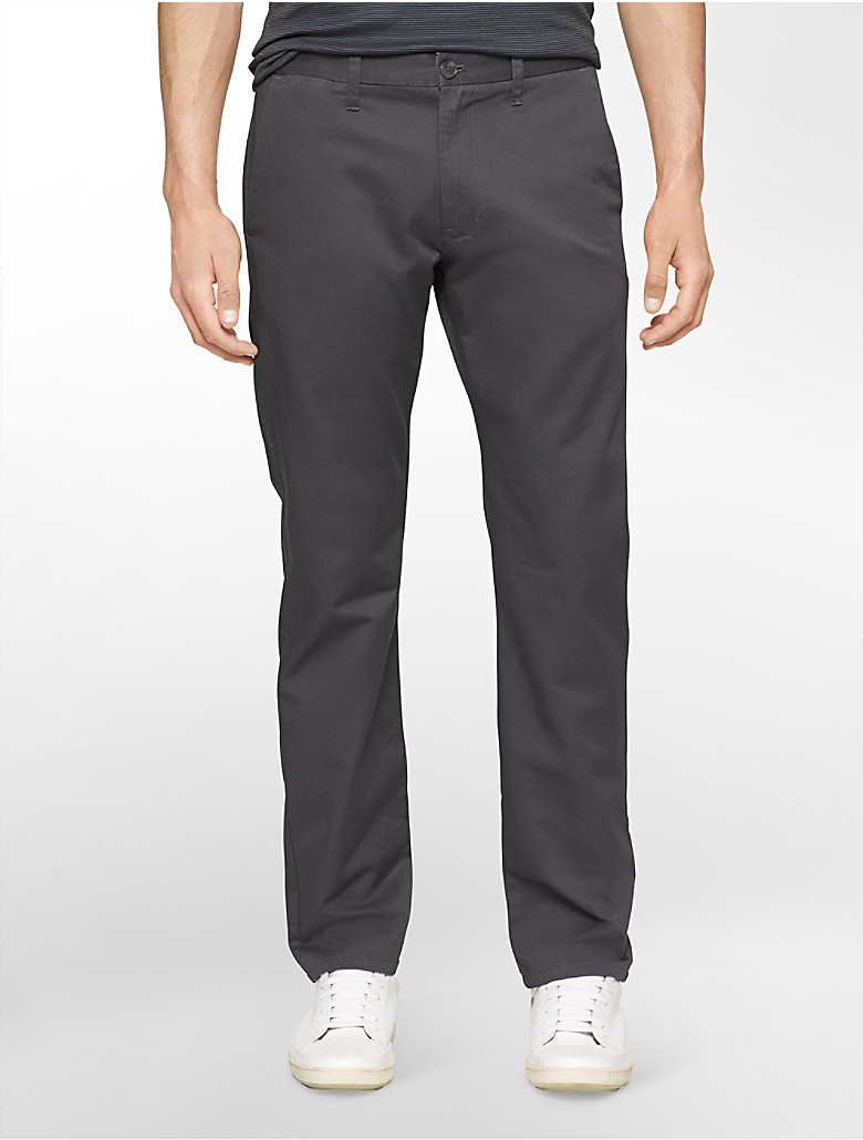 calvin klein mens body slim fit 5-pocket chino pants | eBay
