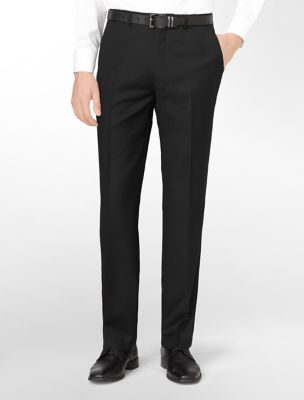 calvin klein mens classic fit black wool suit pants eBay