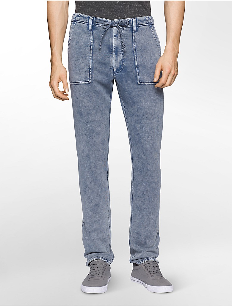 calvin klein mens french terry jogger pants