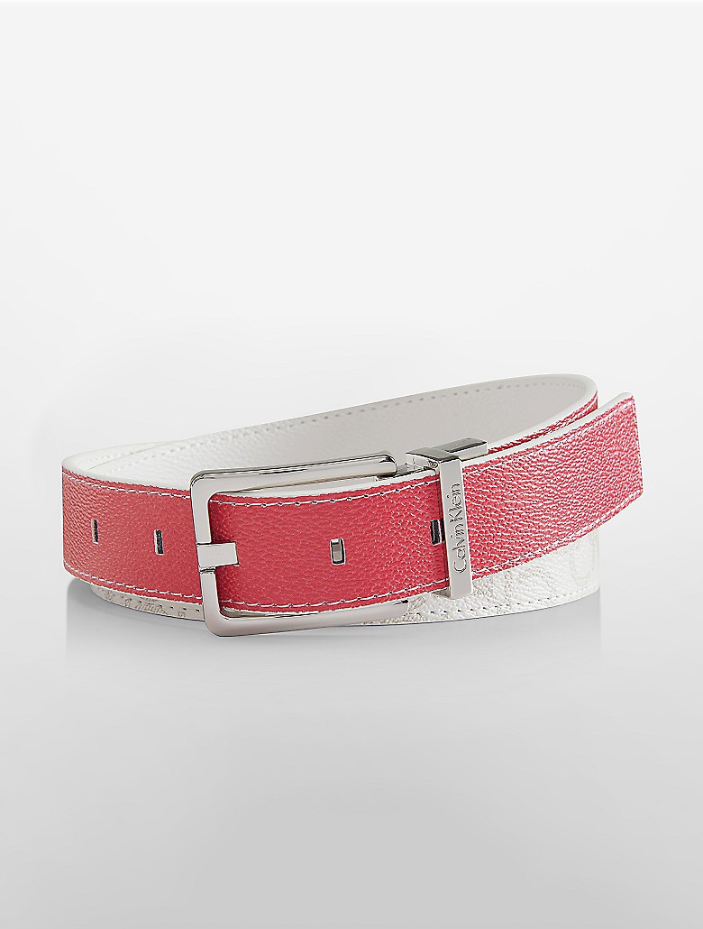 calvin klein womens logo reversible belt | eBay