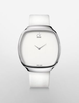 appeal white leather strap watch $249.99