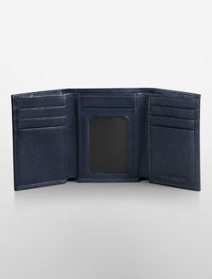calvin klein mens textured trifold wallet eBay