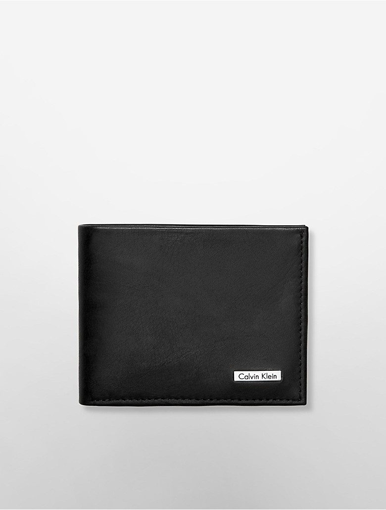 calvin klein mens leather marbled slimfold wallet | eBay