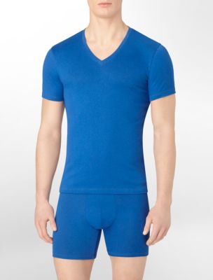 calvin klein mens dual tone vneck tshirt underwear