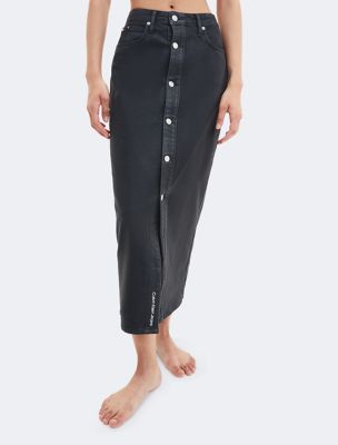 High Rise Denim Maxi Skirt | Calvin Klein® USA