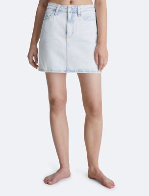 Calvin Klein Jeans - recycled logo waistband mini skirt - women