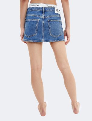 Micro Mini Denim Skirt Calvin Klein