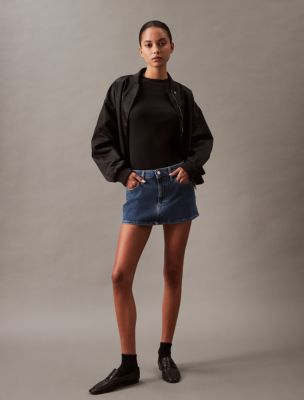 Micro Mini Denim Skirt