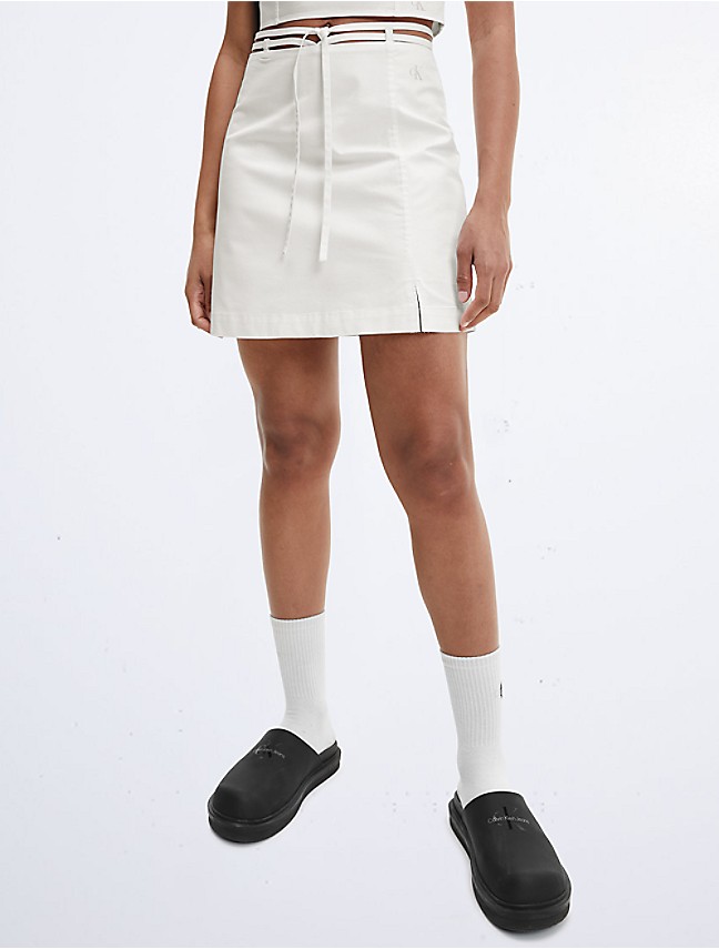 Denim Calvin Micro A-Line Mini Klein® | Skirt USA