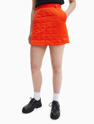 Shape Orange Contour Jersey Ruched Mini Skirt