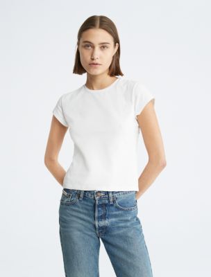 Smooth Cotton Stretch Baby T-Shirt, Brilliant White