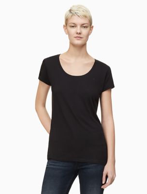 calvin klein scoop neck tee