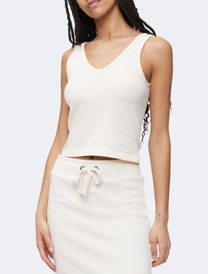 Calvin Klein Womens Black/White Dressy Tank Top! Size Small.