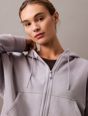 Calvin klein full zip shops hoodie women's