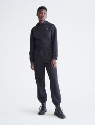 Calvin klein best sale black tracksuit womens