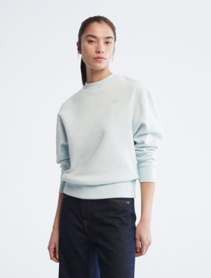 Archive Logo Fleece Crewneck Sweatshirt, Ice Melt