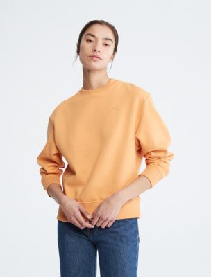 Archive Logo Fleece Crewneck Sweatshirt, Apricot Tan