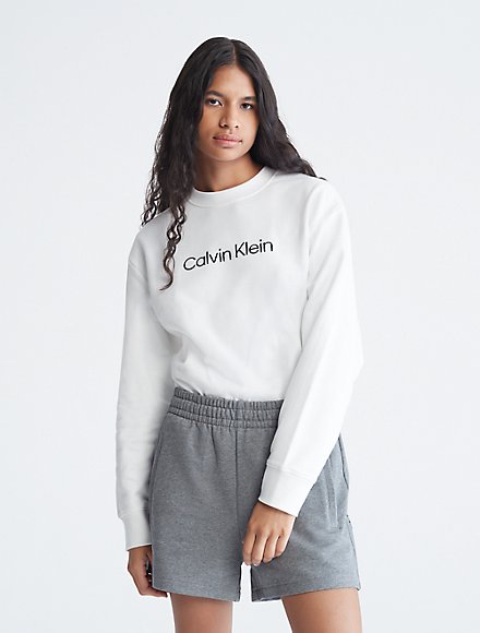 Introducir 42+ imagen women’s calvin klein sweatshirt