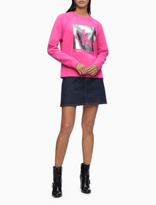 neon crewneck sweatshirt