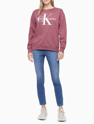 calvin klein women's grey sweatshirt