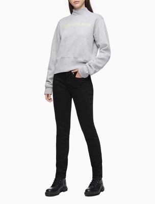 calvin klein mock neck sweatshirt