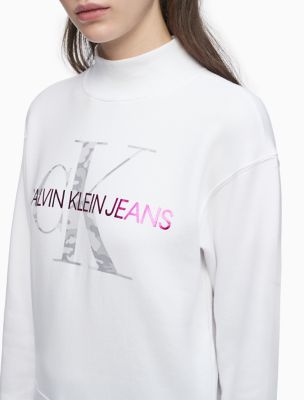 calvin klein mock neck sweatshirt