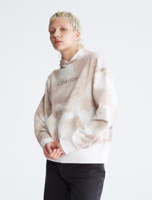 Calvin klein cotton terry hoodie hot sale