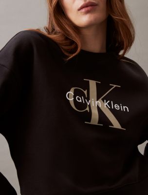 Monogram Logo Relaxed Crewneck Sweatshirt