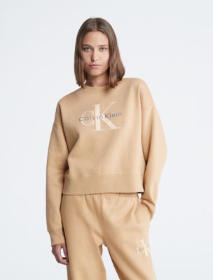 Monogram Logo Relaxed Crewneck Sweatshirt