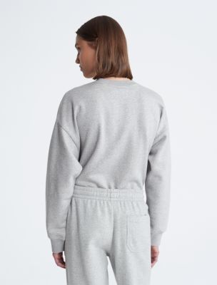 Archive Logo Fleece Cropped Sweatshirt | Calvin Klein