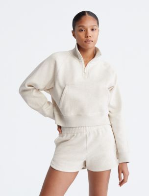 Archive Logo Fleece Quarter Zip Sweatshirt | Calvin Klein