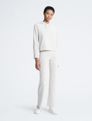 Performance Hoodie + High Waist Flared Pants | Calvin Klein