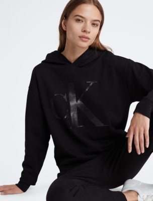 Sequin Monogram Logo Hoodie | Calvin Klein® USA
